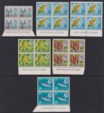 Click for more photos and details Rhodesia 1967-68 Dual Currency Imprint Block Set UM Mint SG408-412 cat £160 MNH