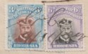 Click for more photos and details Rhodesia 1922 KGV Admiral 3sh, 6d Fiscally Used on Guardian Assurance Co Receipt