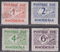 Click for more photos and details Rhodesia 1965 QEII Postage Due Set Used SG D8-D11 cat £45