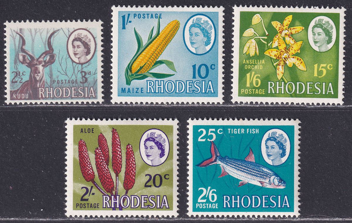 Rhodesia 1967-68 Dual Currency Set UM Mint SG408-412 cat £42 MNH