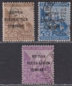Rhodesia 1896 QV BSAC Overprint Part Set to 6d Used cat £128