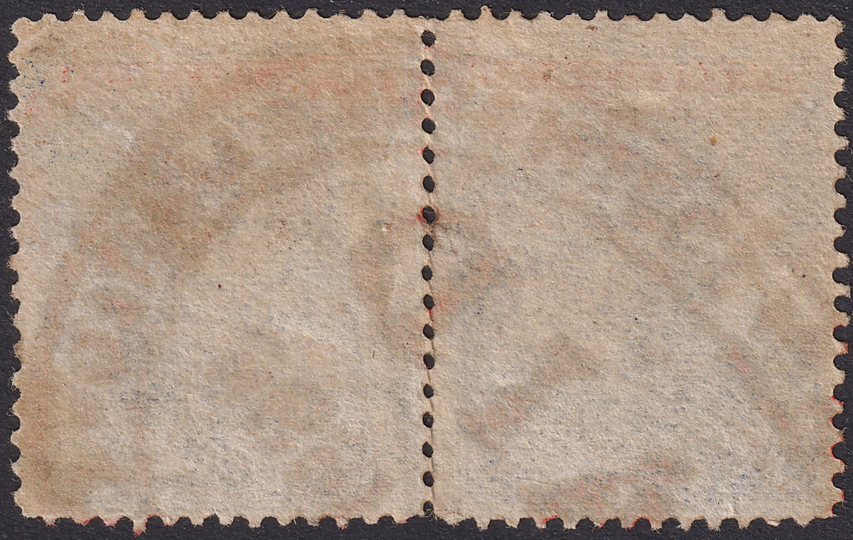 Rhodesia 1892 QV BSAC Small Arms ½d Blue + Vermilion Pair Fiscally Used SG18