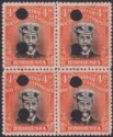 Click for more photos and details Rhodesia 1922 KGV Admiral 4d Black + Red Die IIIB p14 File Sheet Block SG294P