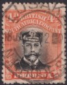 Click for more photos and details Rhodesia 1925 KGV Admiral 4d Blk + Red p14 Used SG261 LUSAKA BLANKS Year + Hour