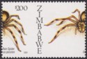 Click for more photos and details Zimbabwe 2003 Rain Spider $200 with Spectacular Misperforation Mint SG1109var