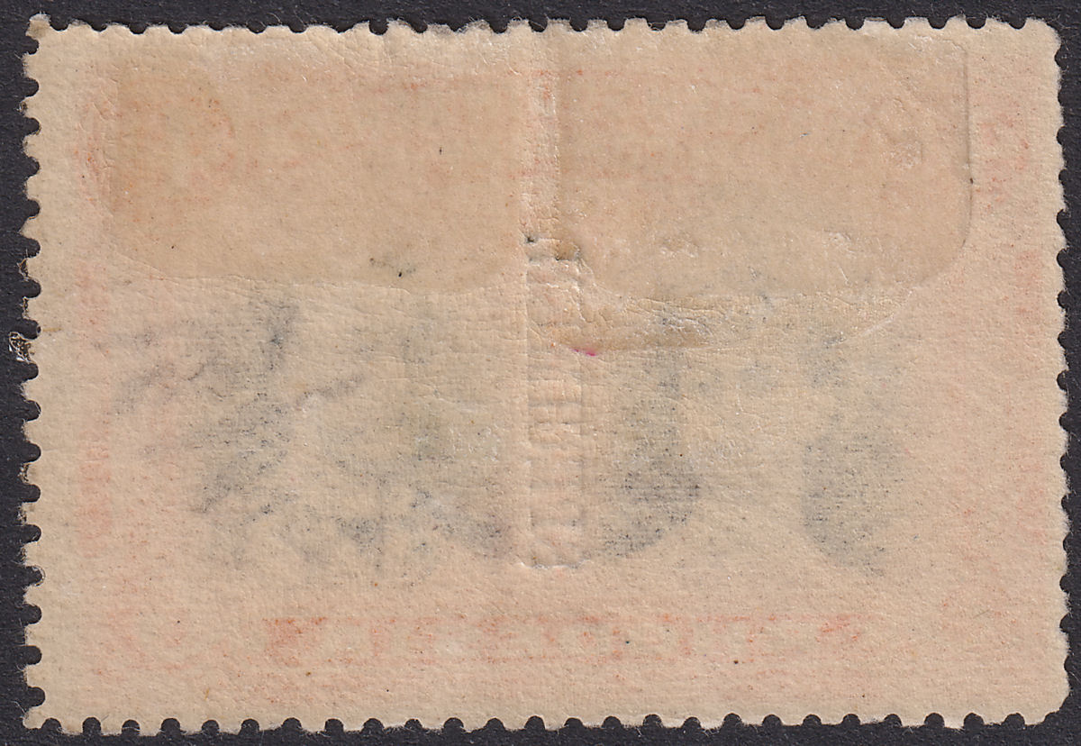 Rhodesia 1910 KGV SPECIMEN Double Head 4d Black and Orange Mint SG140s DAMAGED