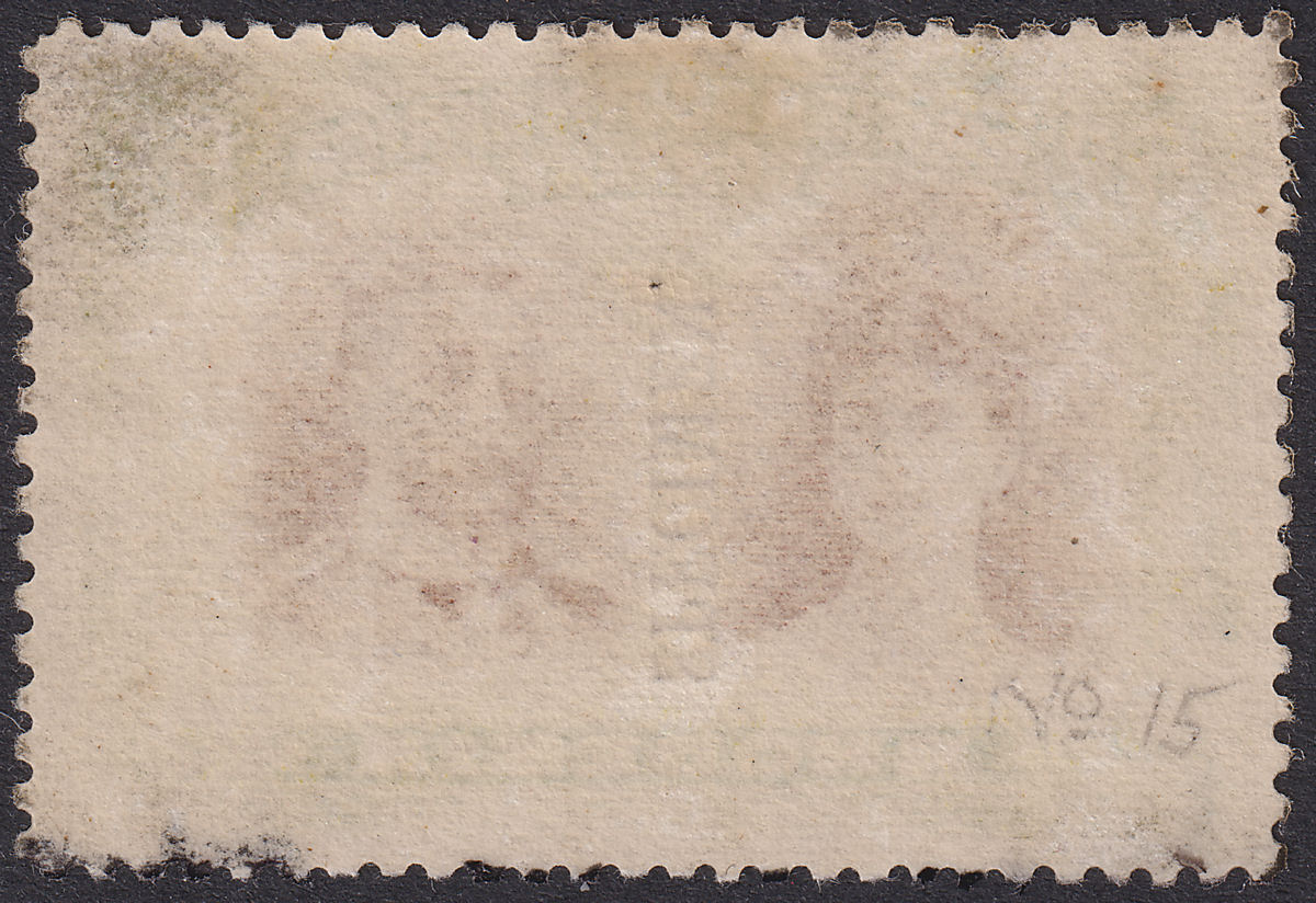 Rhodesia 1910 KGV SPECIMEN Double Head 5d Prp-Brn + Ol-Yl Mint SG141as DAMAGED
