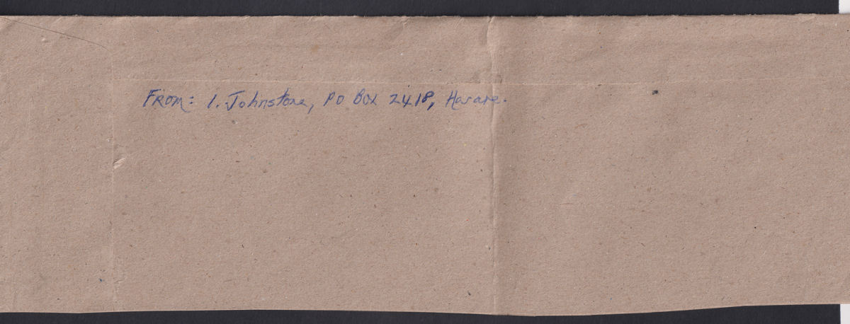 Zimbabwe 2005 QEII Sunbird E Strip of 3 Used on Airmail Part Cover SG1152