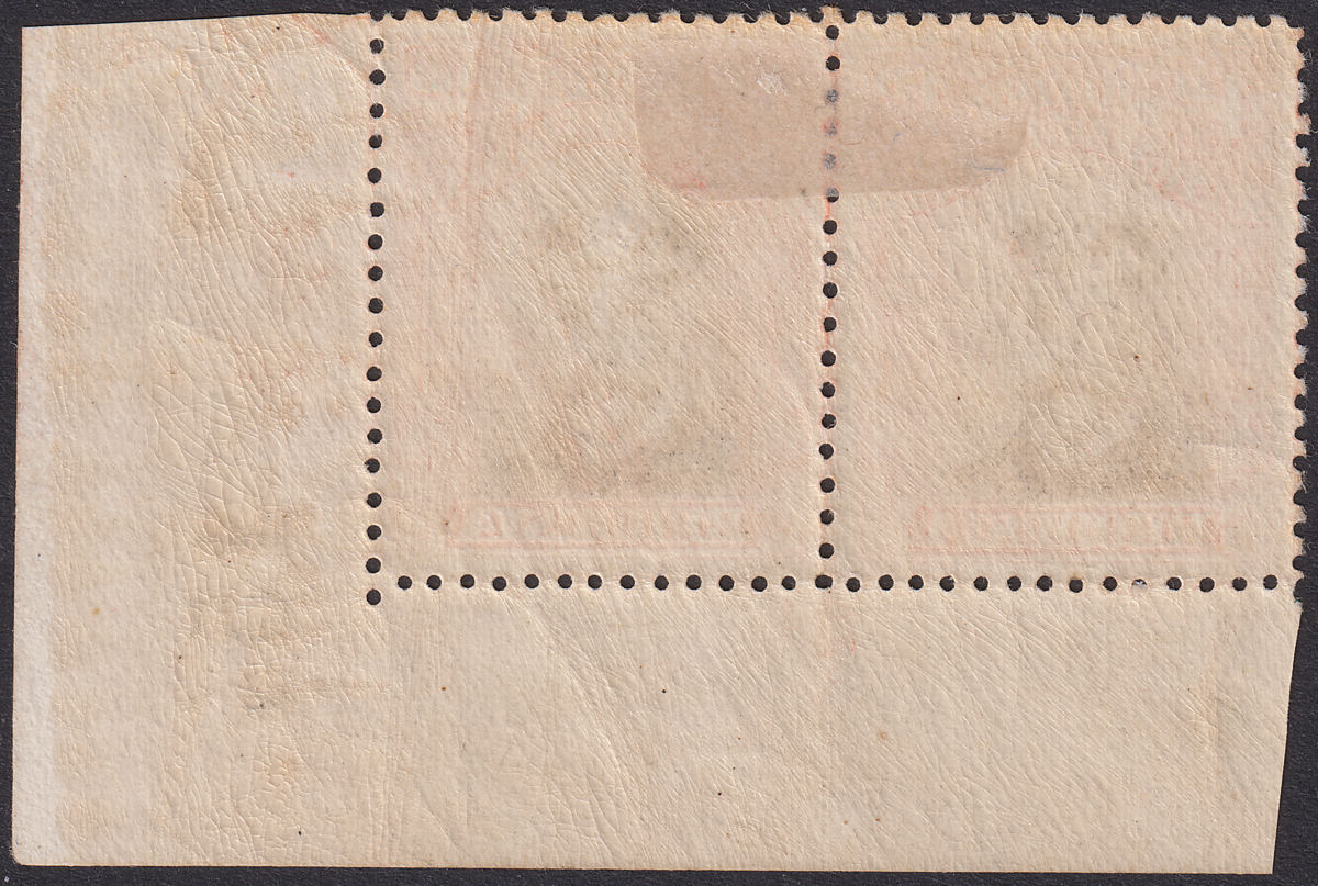 Rhodesia 1922 KGV Admiral 4d Black + Orange-Red Die IIIB p14 Sheet No Mint SG294