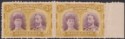 Rhodesia 1910 KGV Double Head 3d Purp + Ochre Clandestine Roulette Mint SG136CR