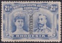 Rhodesia 1910 KGV Double Head SPECIMEN 2½d Ultramarine p13½ Mint SG184s