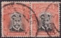 Click for more photos and details Rhodesia 1913 KGV Admiral 4d Pale Orange-Red Die II p14 Pl 5 Used SG225b cat £80