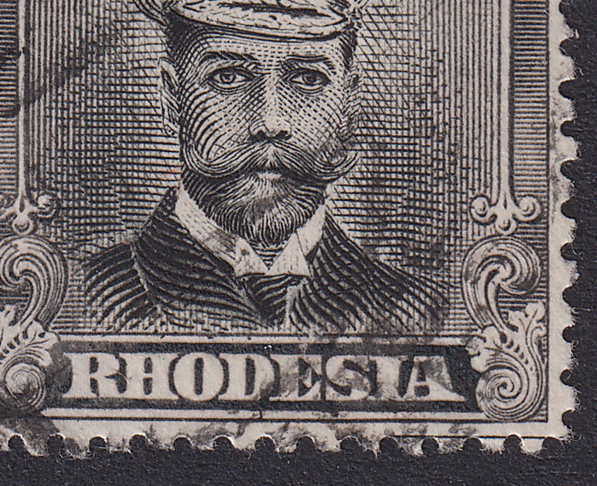 Rhodesia 1913 KGV Admiral 2d Die II Pl 1R St 2 Printer Line Block p15 Used SG244