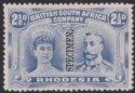 Rhodesia 1910 KGV SPECIMEN Double Head 2½d Ultramarine p13½ Mint SG184s regum