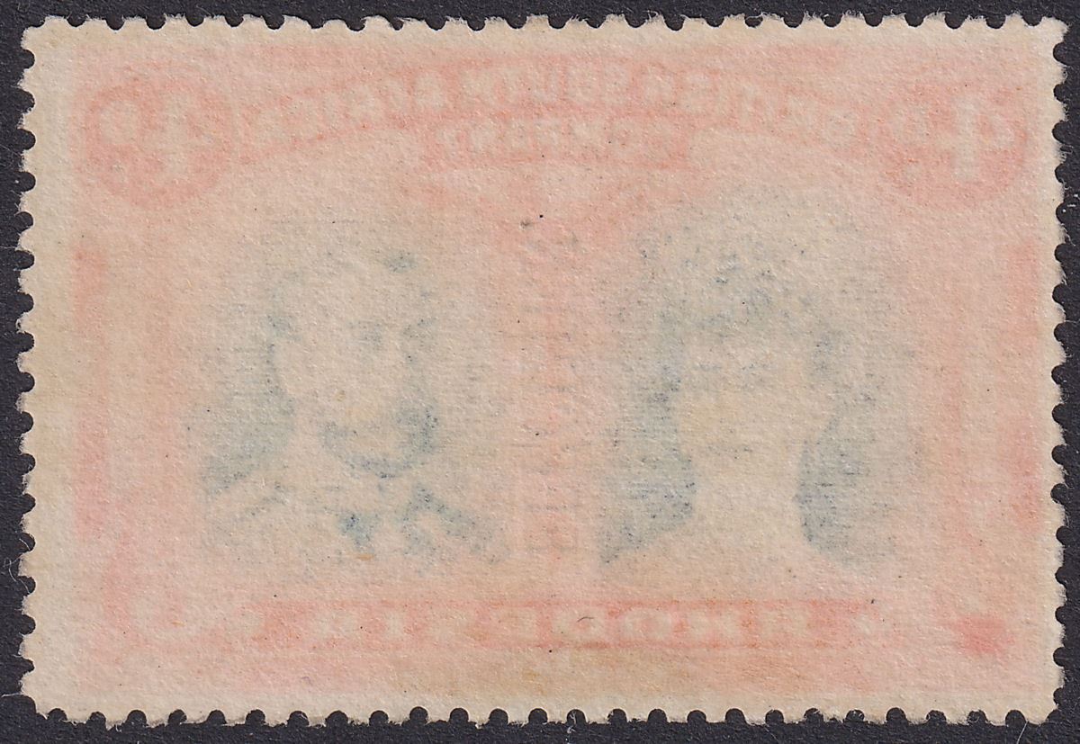 Rhodesia 1910 KGV SPECIMEN Double Head 4d Green Black + Orange Mint SG138s regum