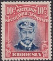Click for more photos and details Rhodesia 1913 KGV Admiral 10d Die II p15 Pos 41 Dropped Entry Mint SG247