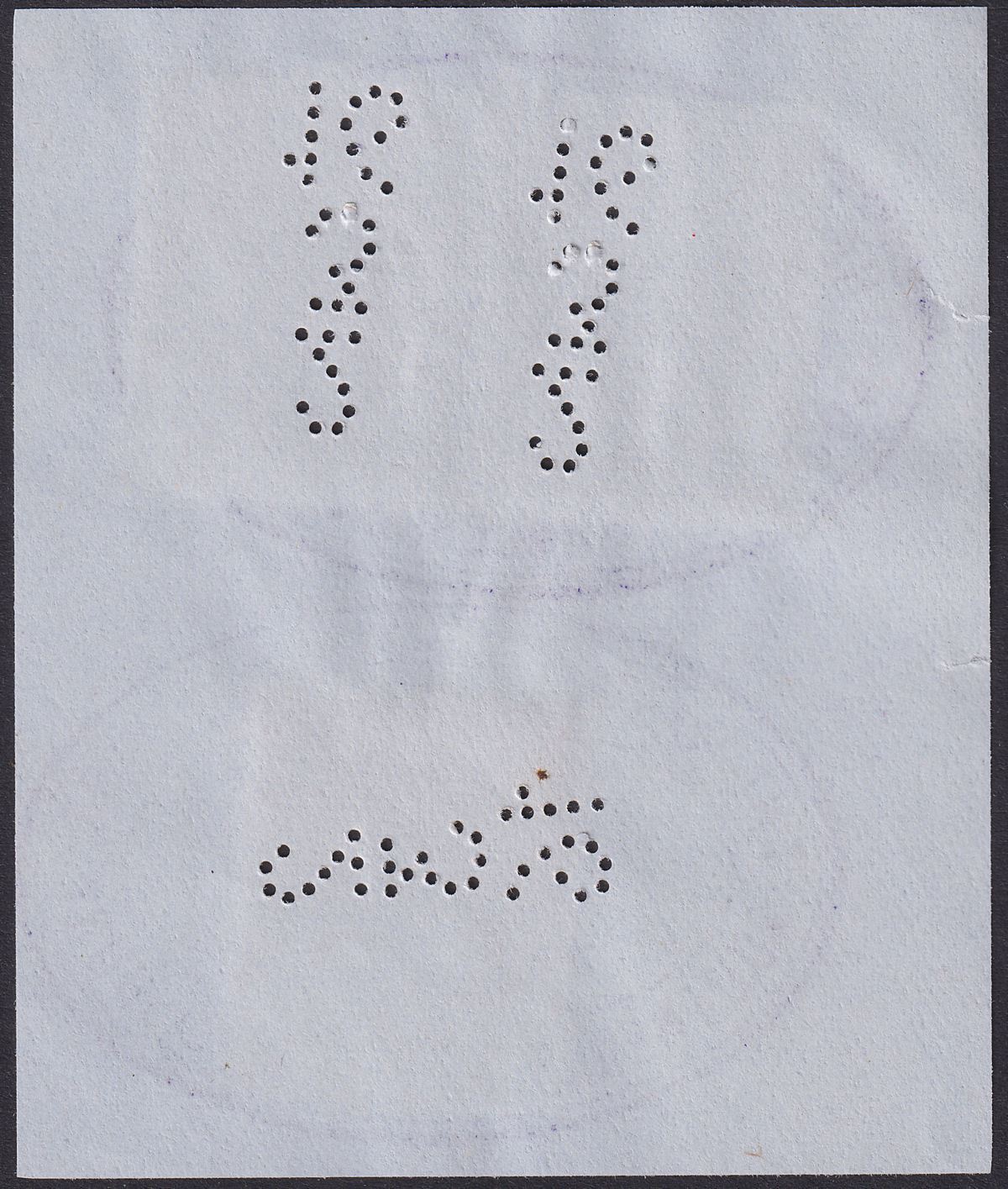 Rhodesia 1913 KGV Admiral 5sh Blue + Green x3 Die II p14 Fiscally Used SG239a