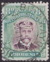 Rhodesia 1913 KGV Admiral 8d Violet + Green Die II p14 Used SG230 c£75 COLR RUN