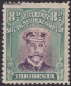 Rhodesia 1918 KGV Admiral 8d Dl Purple + Blue-Green Die IIIB p14 Mint SG267 c£35