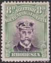 Rhodesia 1923 KGV Admiral 8d Violet and Grey-Green Die IIIB p14 Mint SG297 c£60