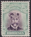 Rhodesia 1922 KGV Admiral 8d Mauve and Pale Blue-Green Die IIIB p14 Mint SG296