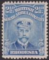 Rhodesia 1913 KGV Admiral 2½d Blue p14 Mint SG201