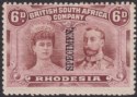 Click for more photos and details Rhodesia 1910 KGV SPECIMEN Double Head 6d Mint SG144s Mark By Head Pos 30
