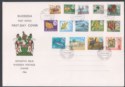 Click for more photos and details Rhodesia 1966 QEII Harrison Definitive Full Set Used on Unaddressed Commem FDC