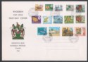 Click for more photos and details Rhodesia 1966 QEII Harrison Definitive Full Set Used on Unaddressed Commem FDC