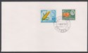 Click for more photos and details Rhodesia 1967 QEII Dual Currency 1sh/10c +2d Used on Unaddressed First Day Cover