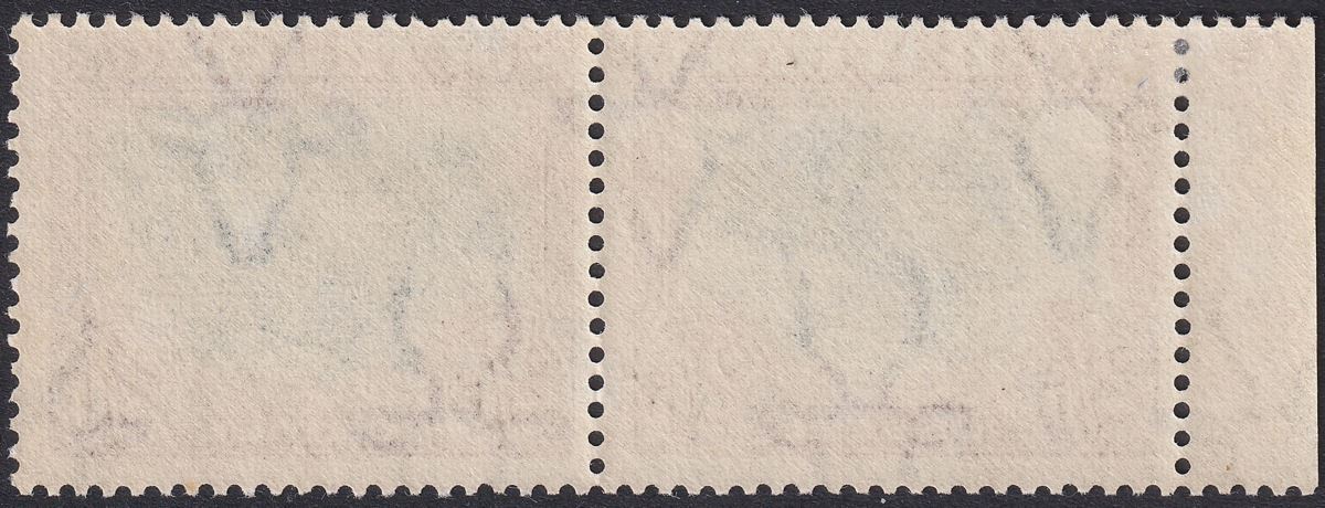 South Africa 1927 KGV Ox-Wagon 2sh6d Grn + Brown p14 Recess Pair Mint SG37 c£150