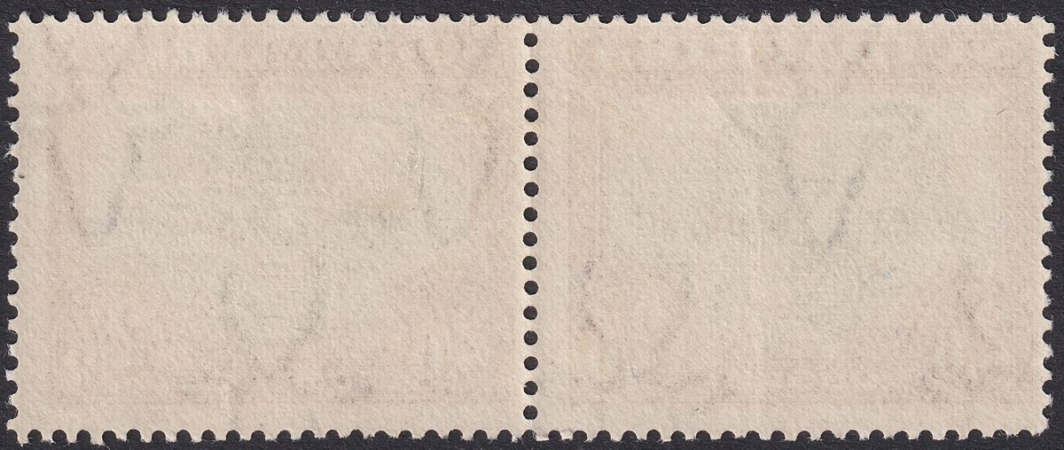 South Africa 1927 KGV Ox-Wagon 2sh6d Grn + Brown p14 Recess Pair Mint SG37 c£150