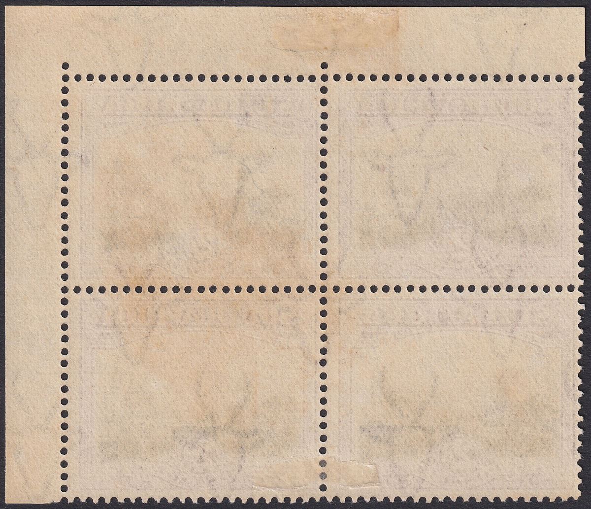South Africa 1927 KGV Union Buildings 2d Grey + Maroon p14 Block of 4 Mint SG34
