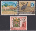Click for more photos and details Southern Rhodesia 1964 QEII 5sh, 10sh, £1 Used SG103-105 cat £39