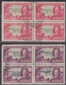 Click for more photos and details Southern Rhodesia 1935 KGV Silver Jubilee 1d, 6d Blocks of 4 Used SG31 SG34