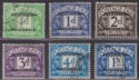 Click for more photos and details Southern Rhodesia 1951 KGVI Postage Due Overprint Set Used SG D1-D7 cat £45