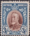 Southern Rhodesia 1931 KGV Revenue 3sh Mint BF9