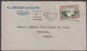 Click for more photos and details Southern Rhodesia 1943 KGV 2d Used on Cover Bulawayo to Montreal, Canada