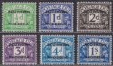 Click for more photos and details Southern Rhodesia 1951 KGVI Postage Due Overprint Set UM Mint SG D1-D7 cat £16