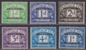 Click for more photos and details Southern Rhodesia 1951 KGVI Postage Due Overprint Set UM Mint SG D1-D7 cat £16