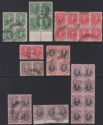 Click for more photos and details Southern Rhodesia 1931 KGV Field Marshal Part Block / Pairs Set to 6d Used