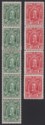 Click for more photos and details Southern Rhodesia 1933 KGV ½d, 1d Coil Strips with Joins Mint SG15a SG16a