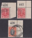Click for more photos and details Southern Rhodesia 1931-35 KGV Field Marshal 1d, 1d, 4d with Sheet No Used