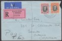 Click for more photos and details Southern Rhodesia 1937 KGV Field Marshal 6d 4d Used Reg Air Cover RAYLTON Canada