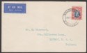 Click for more photos and details Southern Rhodesia 1933 KGV Field Marshal 10d Used on Airmail Cover to UK