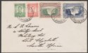 Click for more photos and details Southern Rhodesia 1951 KGVI 3d 2d 1d ½d Used on Cover Victoria Falls to S Africa