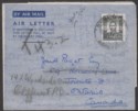 Click for more photos and details Southern Rhodesia 1952 KGVI 6d Postal Stat Air Letter Used Marandellas to Canada