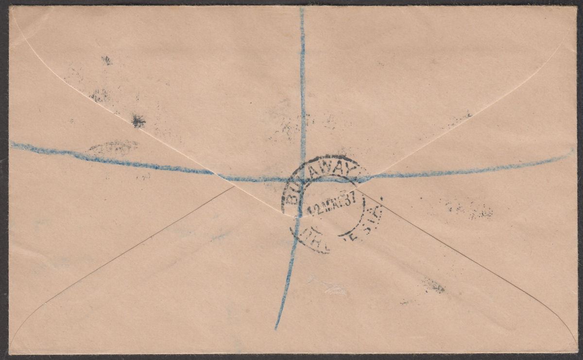 Southern Rhodesia 1937 KGVI Coronation Registered First Day Cover Bulawayo to UK