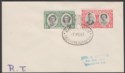 Click for more photos and details Southern Rhodesia 1947 KGVI Royal Visit ½d, 1d Used Cover w Royal Tour Postmark