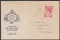 Click for more photos and details Southern Rhodesia 1953 QEII Coronation 2sh6d Used on Cover w Royal Tour Postmark